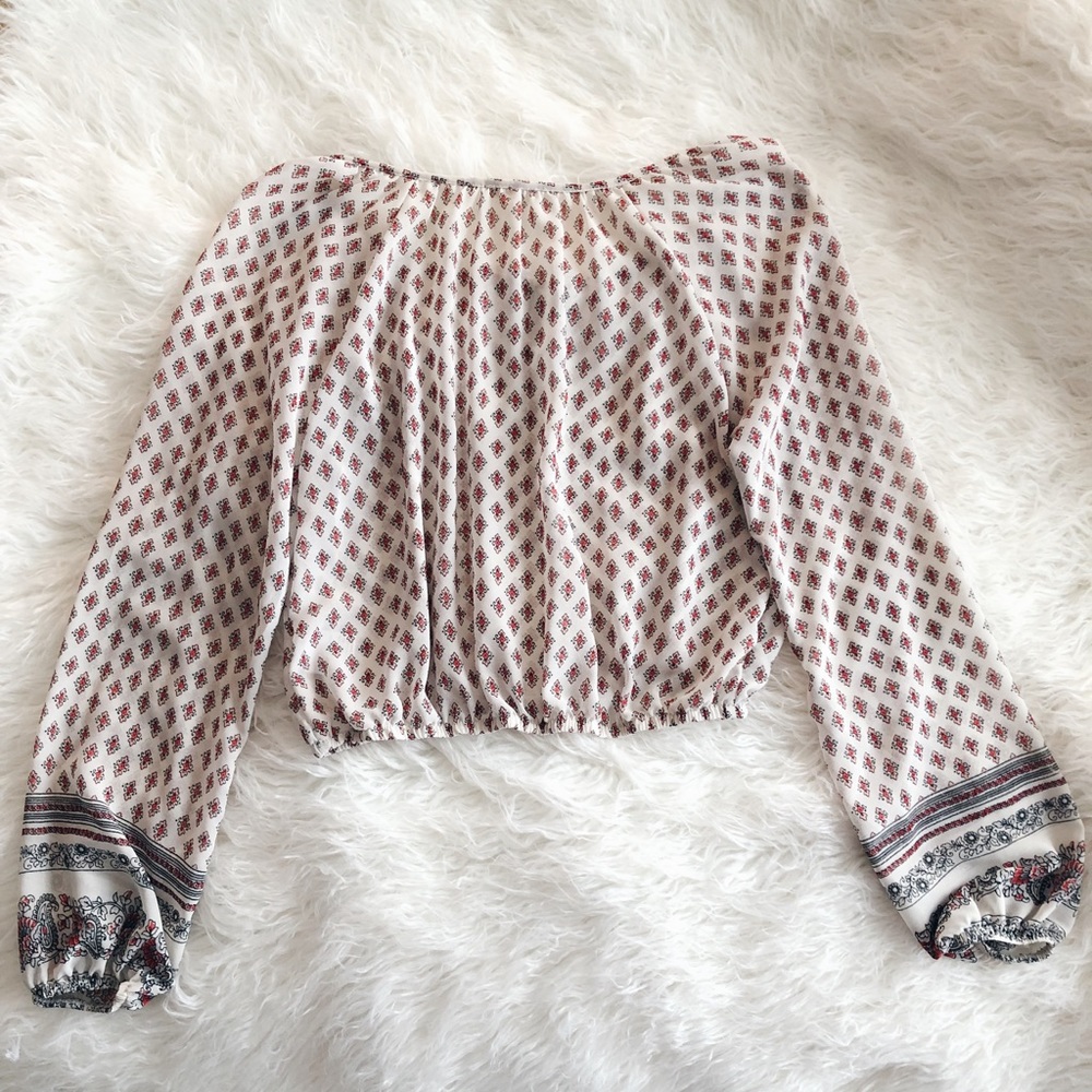 Pacsun Long Sleeve Sheer Blouse - Picture 2 of 6